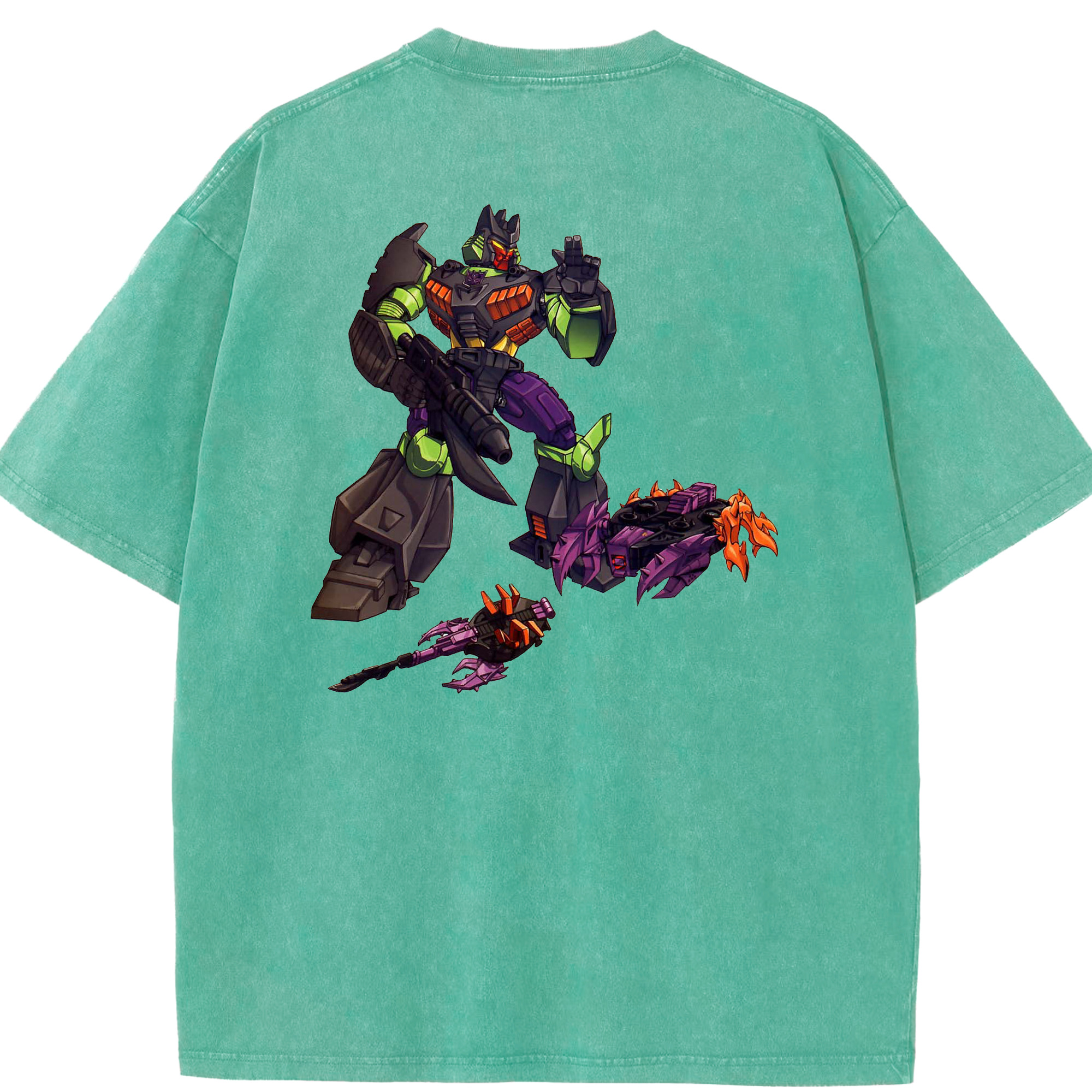 （画像用）  綿100% ヴィンテージ風 半袖Tシャツ（背面プリント）